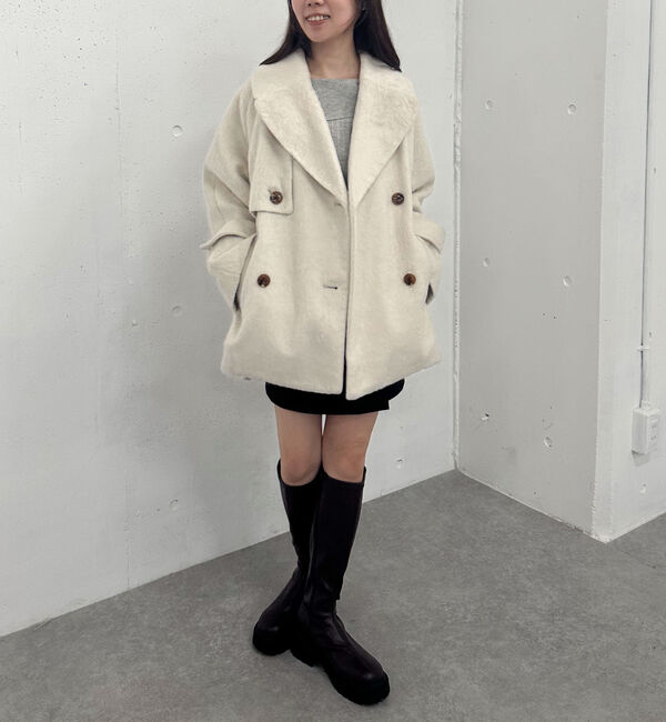 archives「シャギーダブルミドルコート」|ダッフルコート|