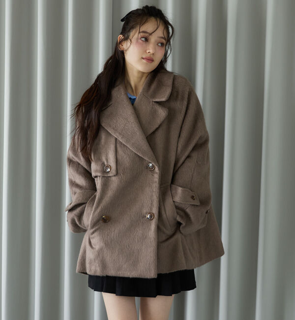 archives「シャギーダブルミドルコート」|ダッフルコート|