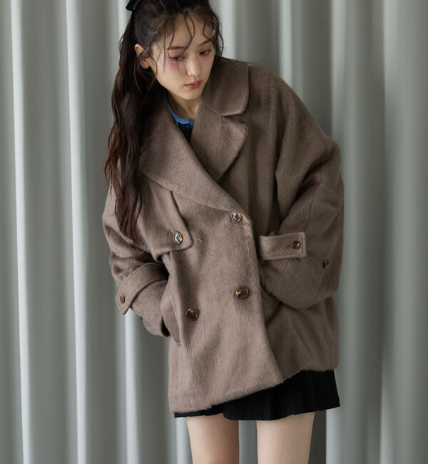 archives「シャギーダブルミドルコート」|ダッフルコート|