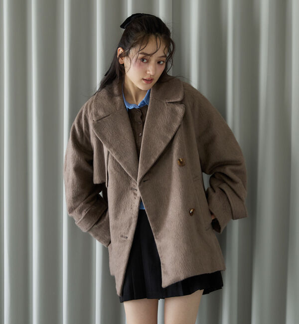 archives「シャギーダブルミドルコート」|ダッフルコート|
