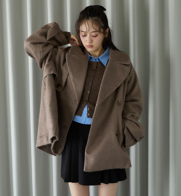 archives「シャギーダブルミドルコート」|ダッフルコート|