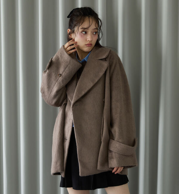 archives「シャギーダブルミドルコート」|ダッフルコート|