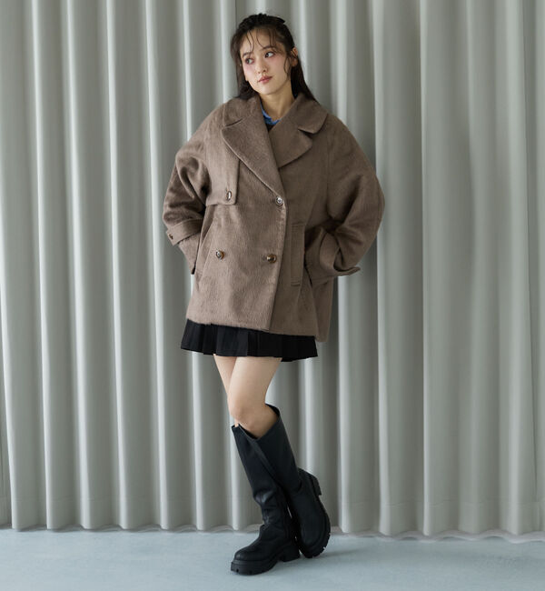 archives「シャギーダブルミドルコート」|ダッフルコート|