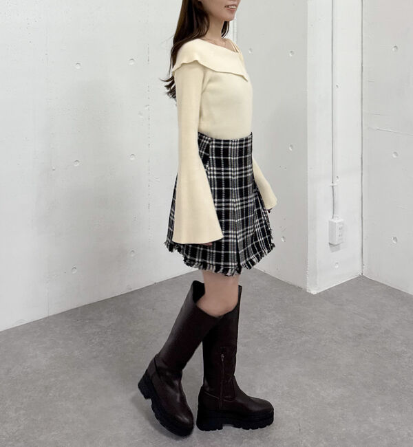 archives「ツイードラップミニスカート」|スカート|