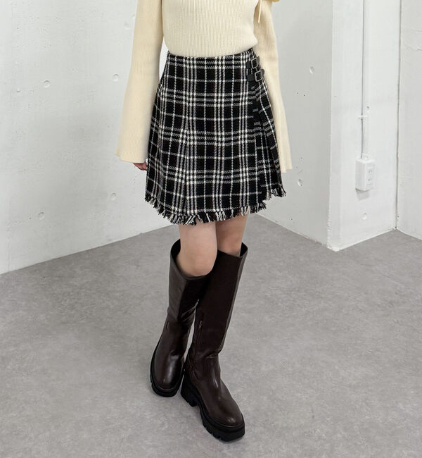 archives「ツイードラップミニスカート」|スカート|