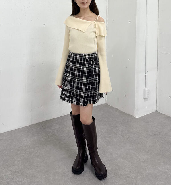 archives「ツイードラップミニスカート」|スカート|