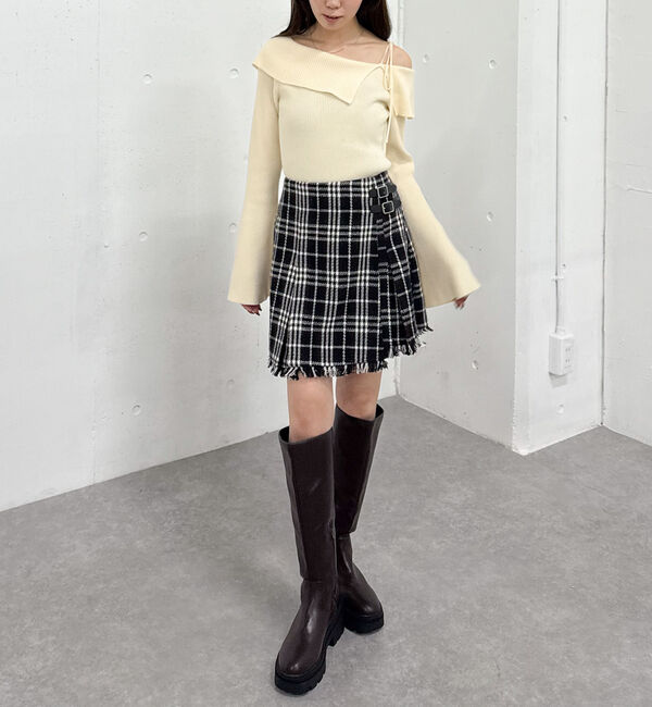 archives「ツイードラップミニスカート」|スカート|