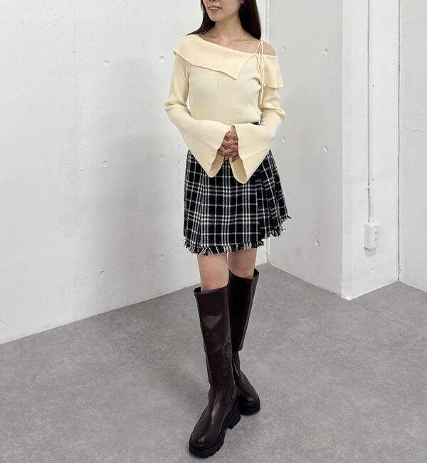 archives「ツイードラップミニスカート」|スカート|