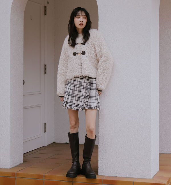 archives「ツイードラップミニスカート」|スカート|