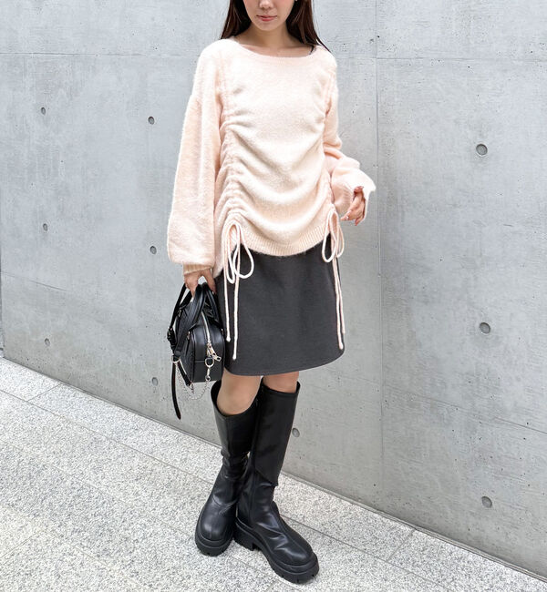 archives「ウールライク台形ミニスカート」|スカート|