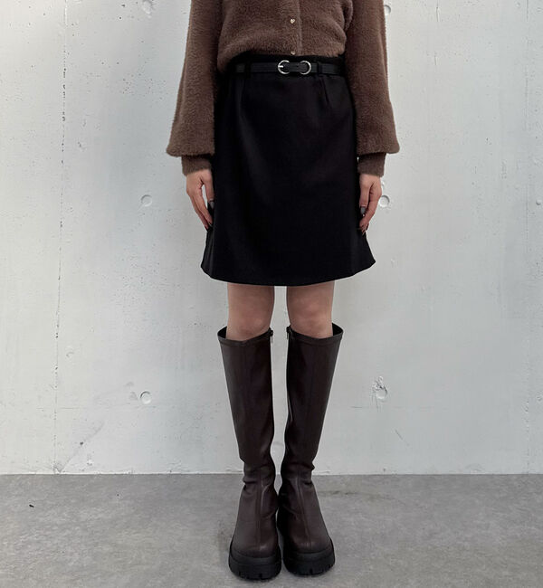 archives「ウールライク台形ミニスカート」|スカート|