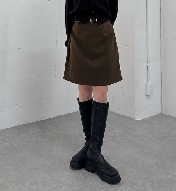 archives「ウールライク台形ミニスカート」|スカート|