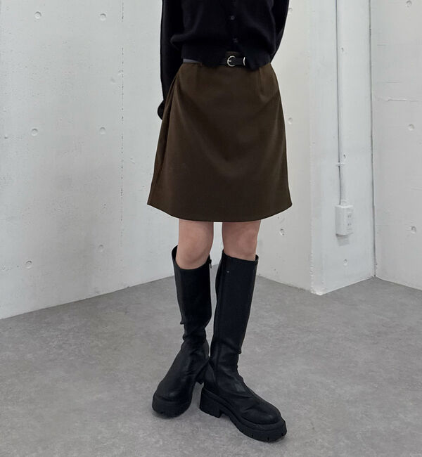 archives「ウールライク台形ミニスカート」|スカート|
