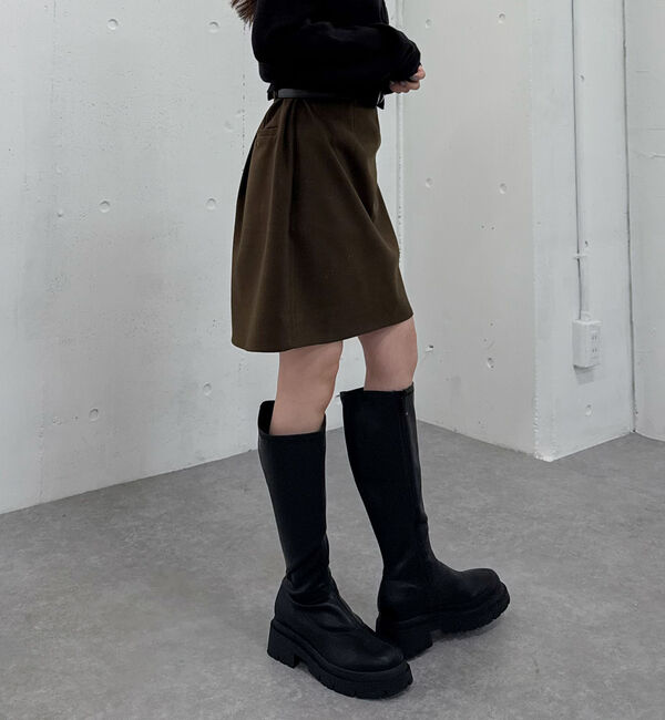 archives「ウールライク台形ミニスカート」|スカート|