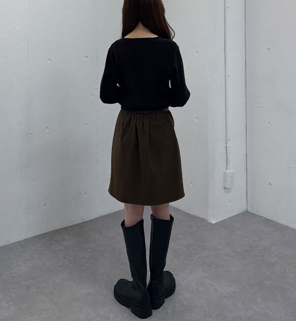 archives「ウールライク台形ミニスカート」|スカート|