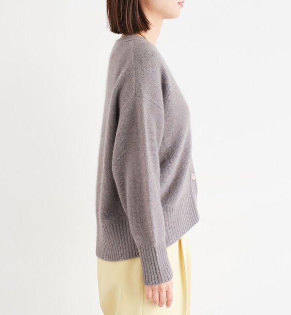 Doux archives「ＦＯＸ混ショート丈カーディガン」|カーディガン|