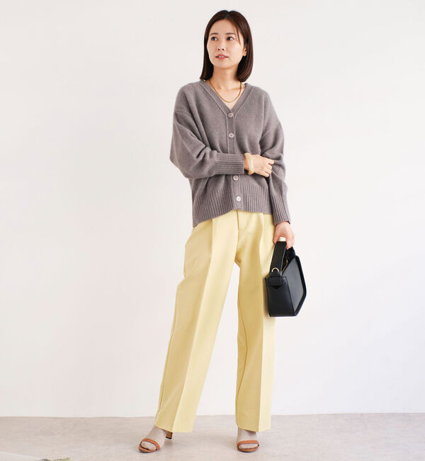 Doux archives「ＦＯＸ混ショート丈カーディガン」|カーディガン|