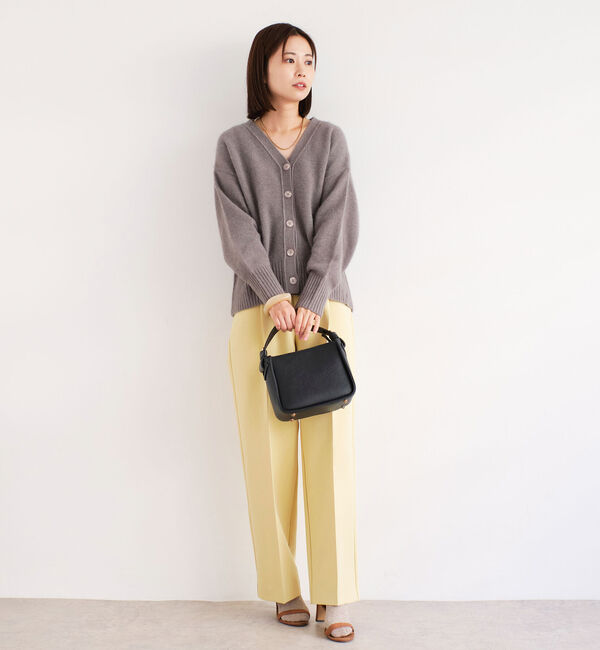 Doux archives「ＦＯＸ混ショート丈カーディガン」|カーディガン|