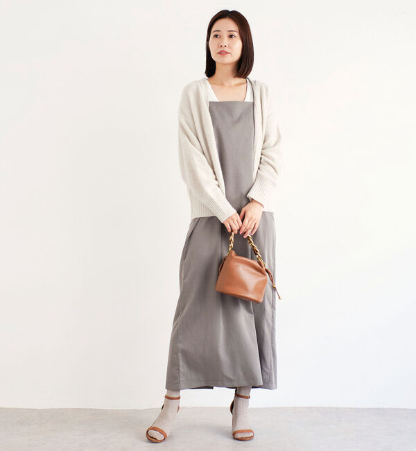 Doux archives「ＦＯＸ混ショート丈カーディガン」|カーディガン|