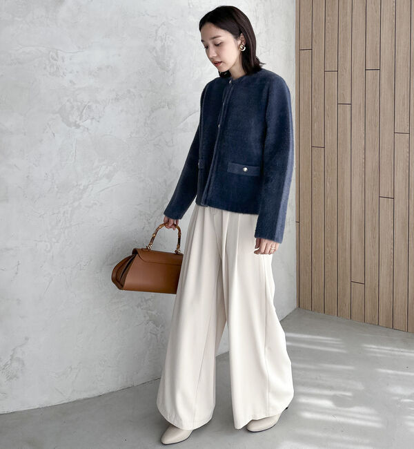 Doux archives「ダブルフェイスニットジャケット」|カーディガン|