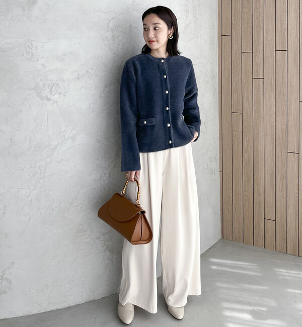 Doux archives「ダブルフェイスニットジャケット」|カーディガン|