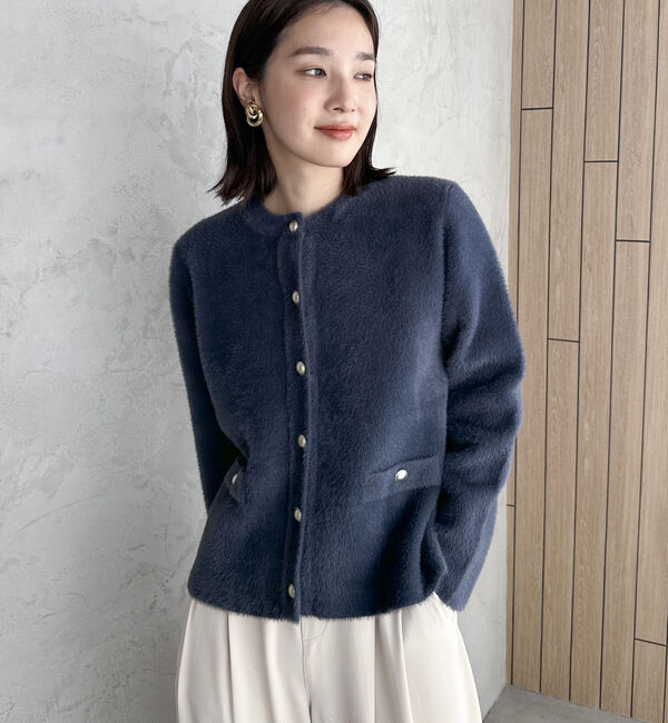 Doux archives「ダブルフェイスニットジャケット」|カーディガン|