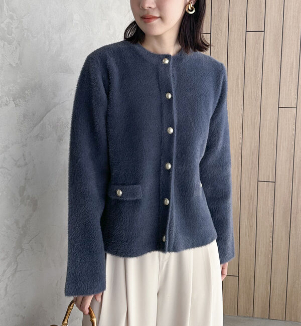 Doux archives「ダブルフェイスニットジャケット」|カーディガン|
