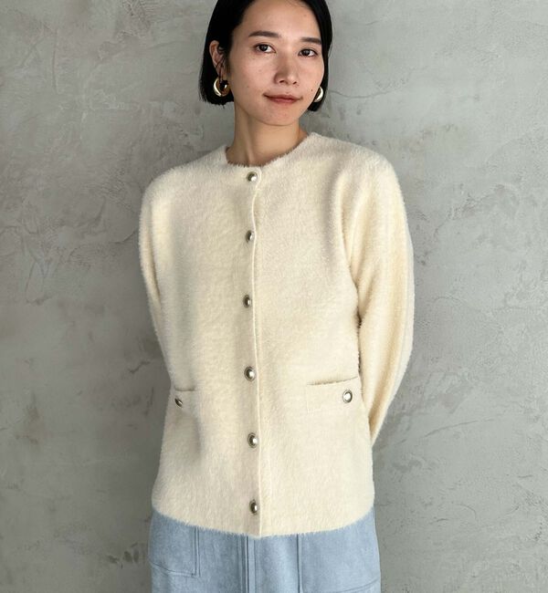 Doux archives「ダブルフェイスニットジャケット」|カーディガン|