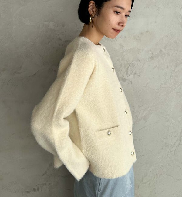 Doux archives「ダブルフェイスニットジャケット」|カーディガン|