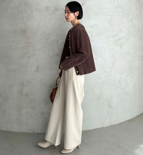 Doux archives「ダブルフェイスニットジャケット」|カーディガン|