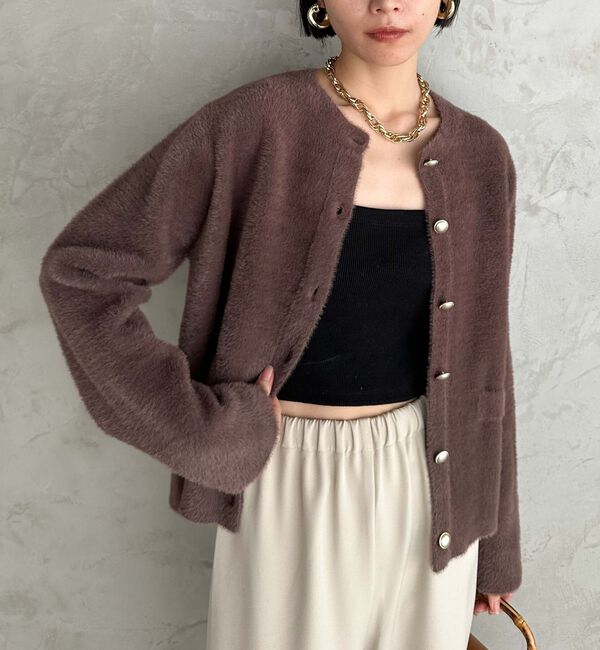 Doux archives「ダブルフェイスニットジャケット」|カーディガン|