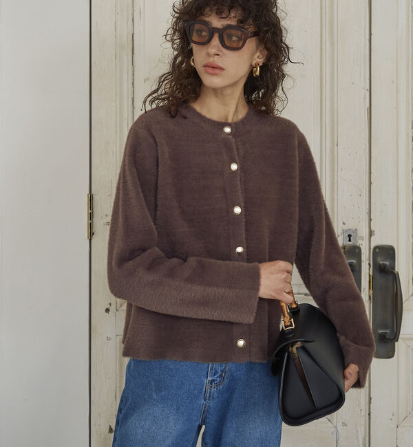 Doux archives「ダブルフェイスニットジャケット」|カーディガン|