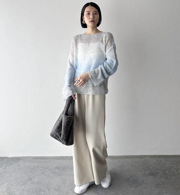 Doux archives「グラデーションモヘアニット」|ニット・セーター|