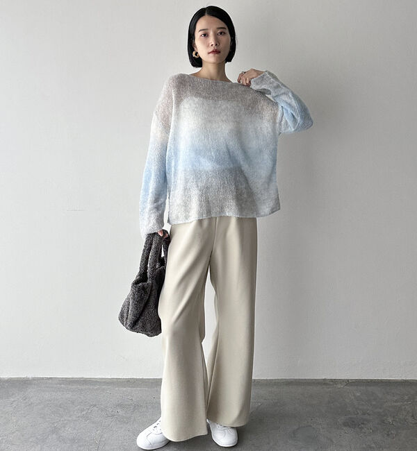 Doux archives「グラデーションモヘアニット」|ニット・セーター|
