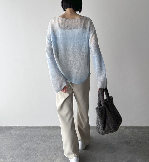 Doux archives「グラデーションモヘアニット」|ニット・セーター|