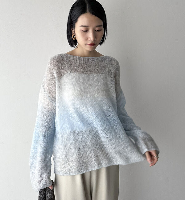 Doux archives「グラデーションモヘアニット」|ニット・セーター|