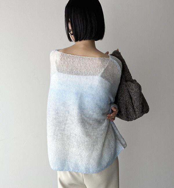 Doux archives「グラデーションモヘアニット」|ニット・セーター|