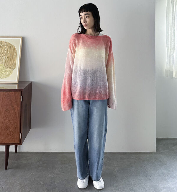 Doux archives「グラデーションモヘアニット」|ニット・セーター|