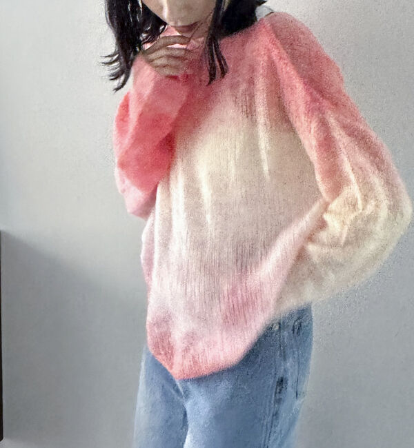 Doux archives「グラデーションモヘアニット」|ニット・セーター|