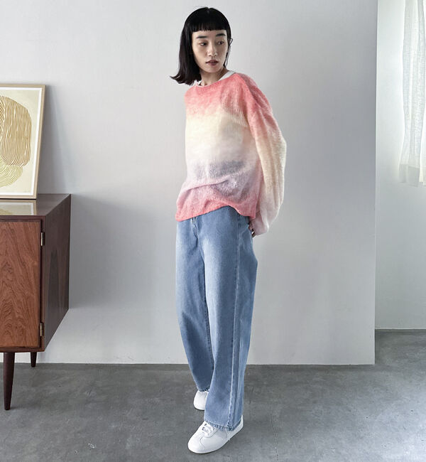 Doux archives「グラデーションモヘアニット」|ニット・セーター|