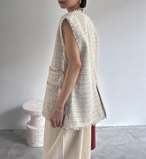 Doux archives「ＢＩＧポケットツイードジレ」|テーラードジャケット|