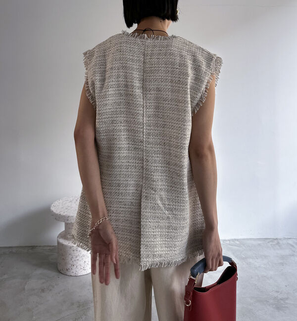 Doux archives「ＢＩＧポケットツイードジレ」|テーラードジャケット|