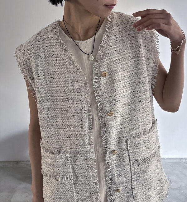 Doux archives「ＢＩＧポケットツイードジレ」|テーラードジャケット|