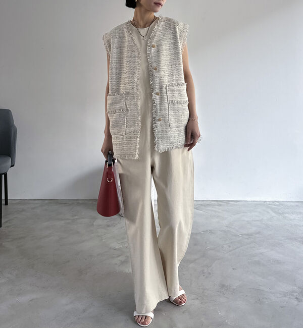 Doux archives「ＢＩＧポケットツイードジレ」|テーラードジャケット|