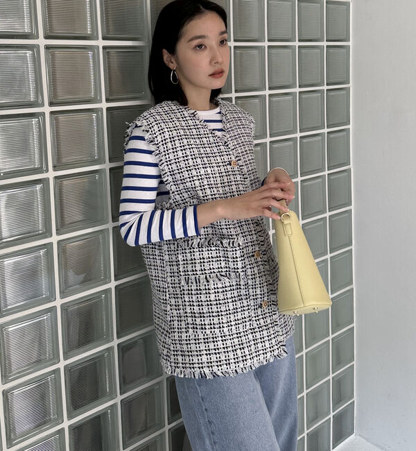 Doux archives「ＢＩＧポケットツイードジレ」|テーラードジャケット|