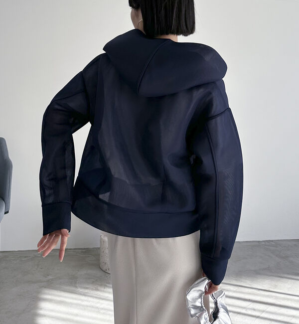 Doux archives「フードシアーダンボールブルゾン」|テーラードジャケット|