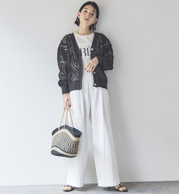 Doux archives「タックワイドパンツ」|チノ|