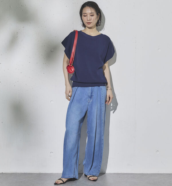 Doux archives「フレンチスリーブニット」|ニット・セーター|