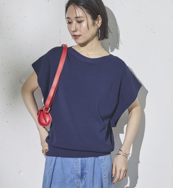 Doux archives「フレンチスリーブニット」|ニット・セーター|