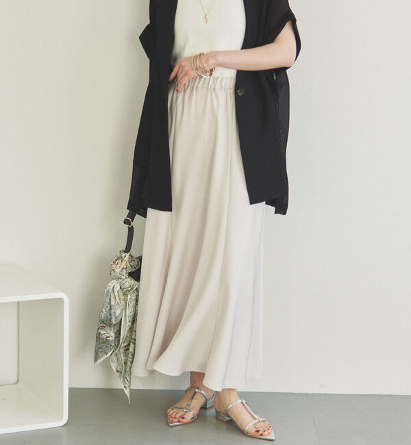 Doux archives「&rsquo;サテンバイアススカート&rsquo;」|スカート|IVORY
